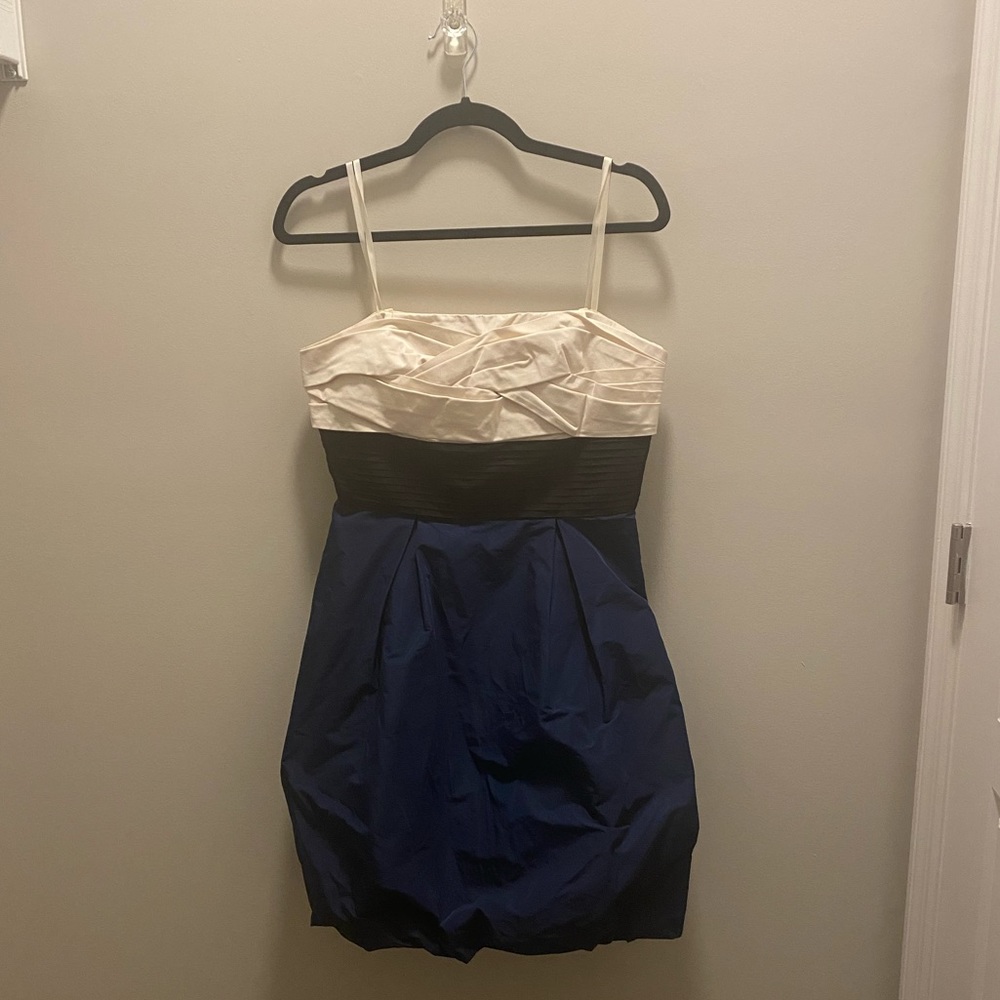 BCBG Color Block Taffeta Dress Size 8 NEW